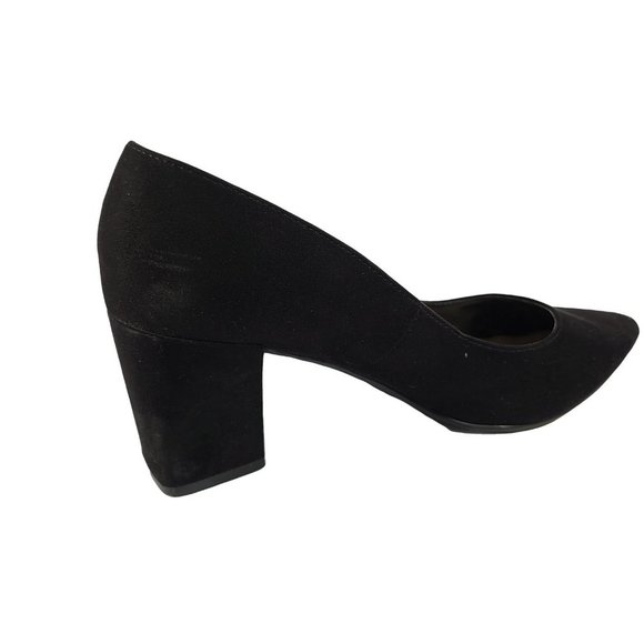 XAPPEAL Black Faux Suede Block Heels 9 - Picture 6 of 6